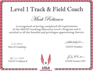 Running-Coach-Mark-Robinson-USATF-Level-1-Coaching-Certification